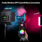 Pixel K80RGB Video Light  Kit with Light Stands